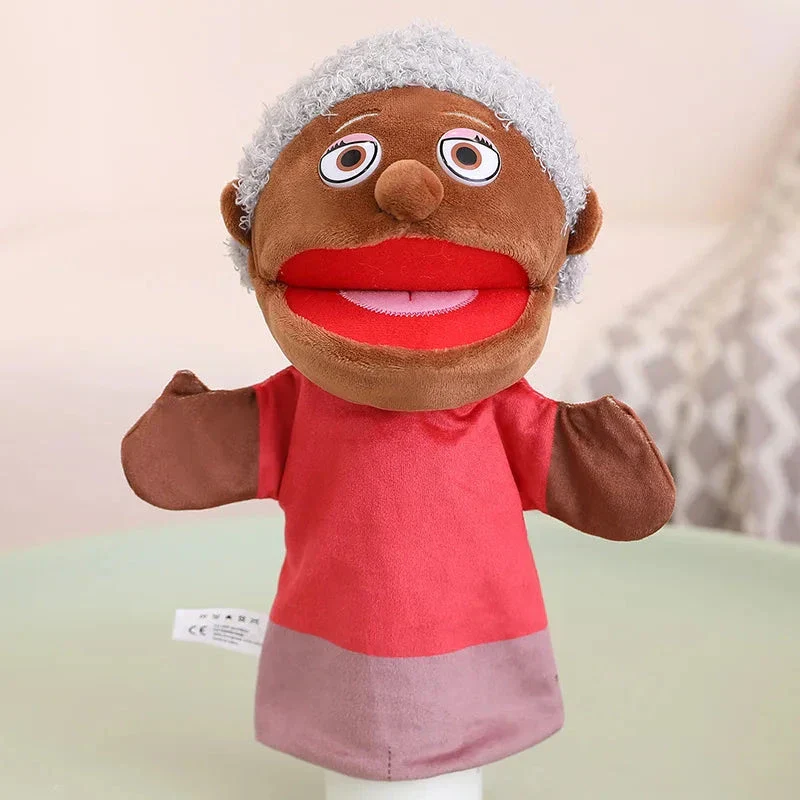 28-33cm Kids Plush Finger & Hand Puppet Popular Activity Boy Girl Role Play Bedtime Story Props Family Role Playing Toys Doll - Image 17