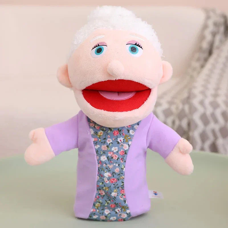 28-33cm Kids Plush Finger & Hand Puppet Popular Activity Boy Girl Role Play Bedtime Story Props Family Role Playing Toys Doll - Image 18
