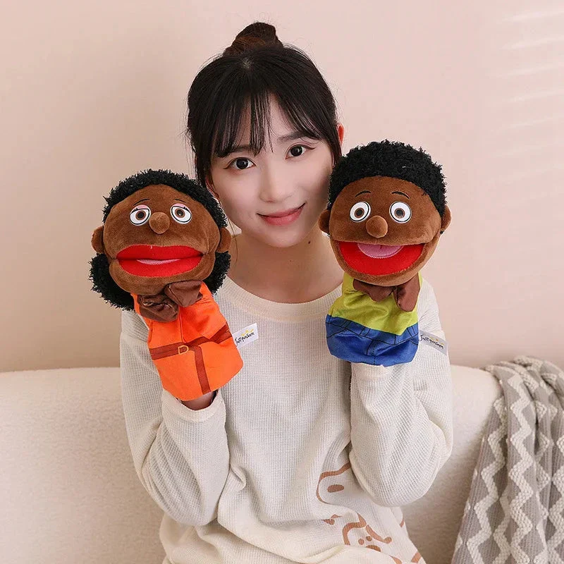 28-33cm Kids Plush Finger & Hand Puppet Popular Activity Boy Girl Role Play Bedtime Story Props Family Role Playing Toys Doll - Image 4