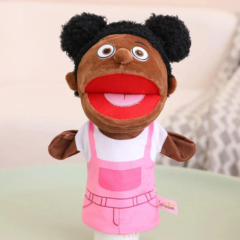 28-33cm Kids Plush Finger & Hand Puppet Popular Activity Boy Girl Role Play Bedtime Story Props Family Role Playing Toys Doll - Image 7