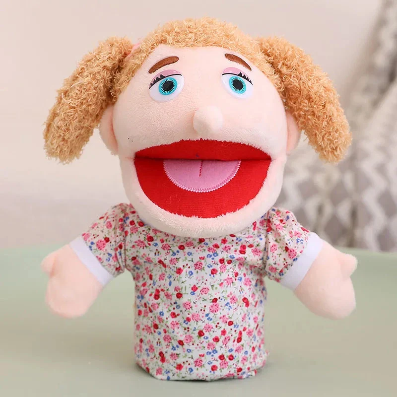 28-33cm Kids Plush Finger & Hand Puppet Popular Activity Boy Girl Role Play Bedtime Story Props Family Role Playing Toys Doll - Image 8