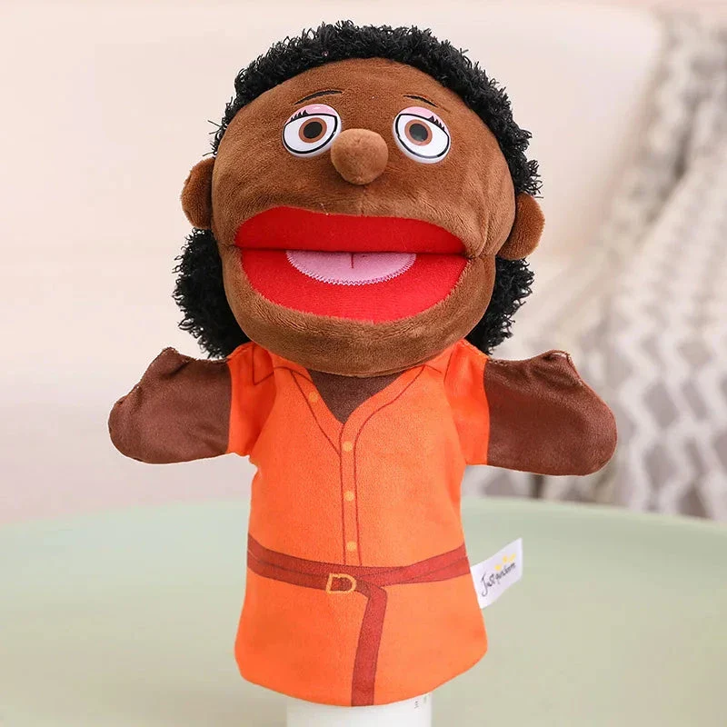 28-33cm Kids Plush Finger & Hand Puppet Popular Activity Boy Girl Role Play Bedtime Story Props Family Role Playing Toys Doll - Image 9