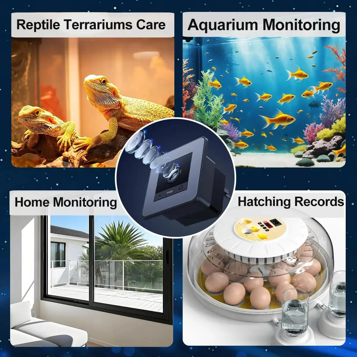 2K HD Aquarium & Terrarium Camera w/ Night Vision, Audio & 32GB Card - Image 5