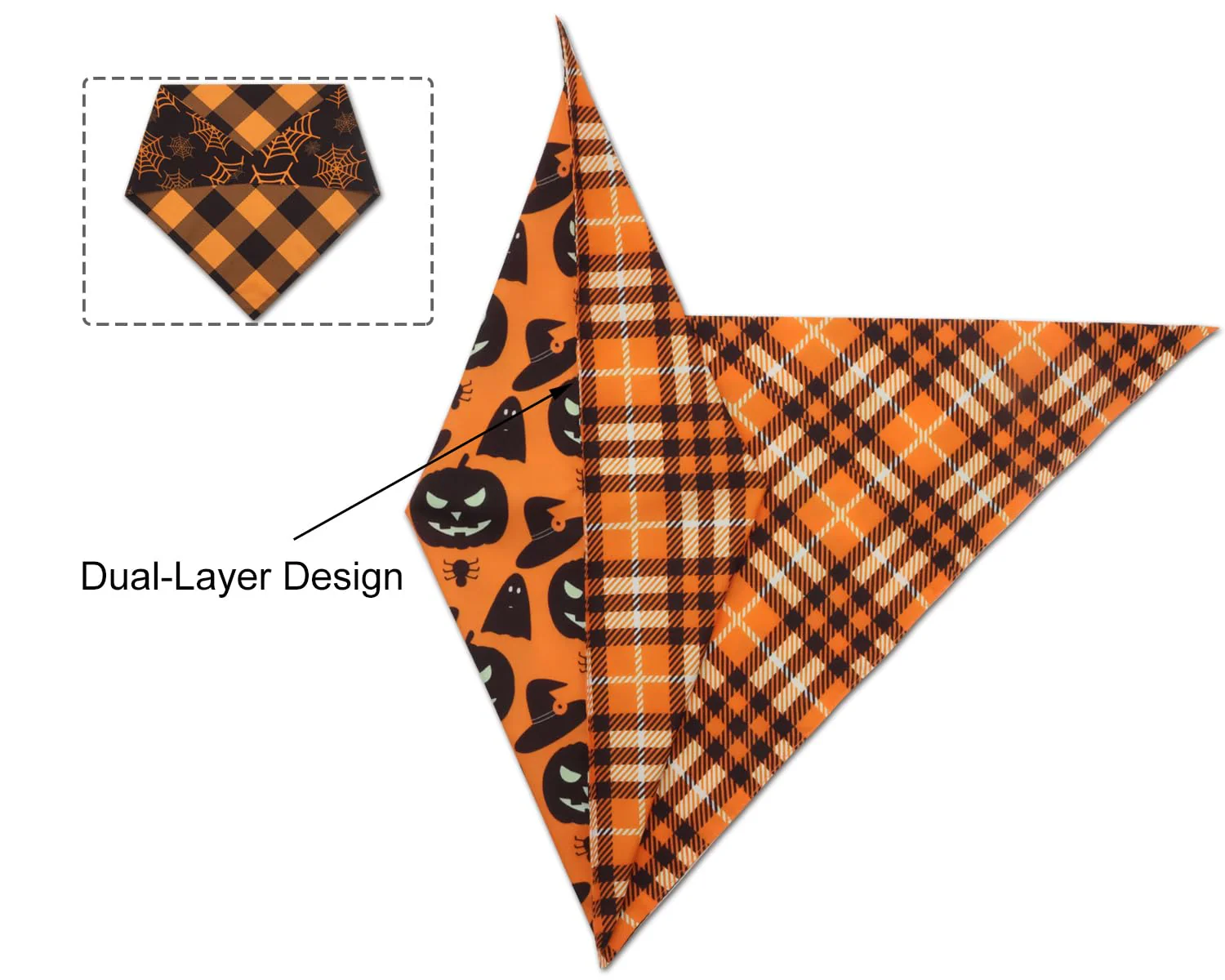 2PCS Christmas Dog Bandanas – Red and Green Plaid with Tassels - Image 28