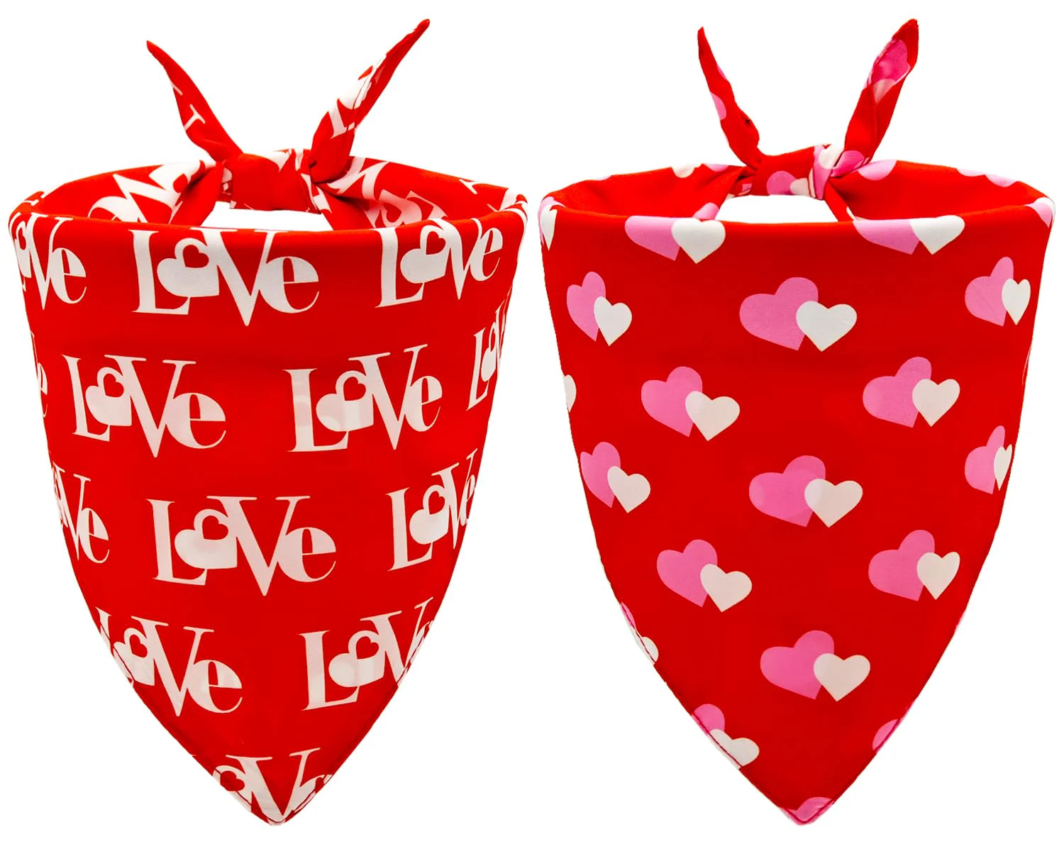 2PCS Christmas Dog Bandanas – Red and Green Plaid with Tassels - Image 37