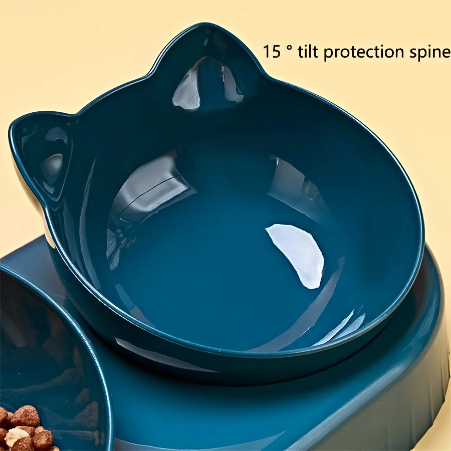 3-in-1 Cat Food & Water Bowl Set with Gravity Water Feeder - Image 6
