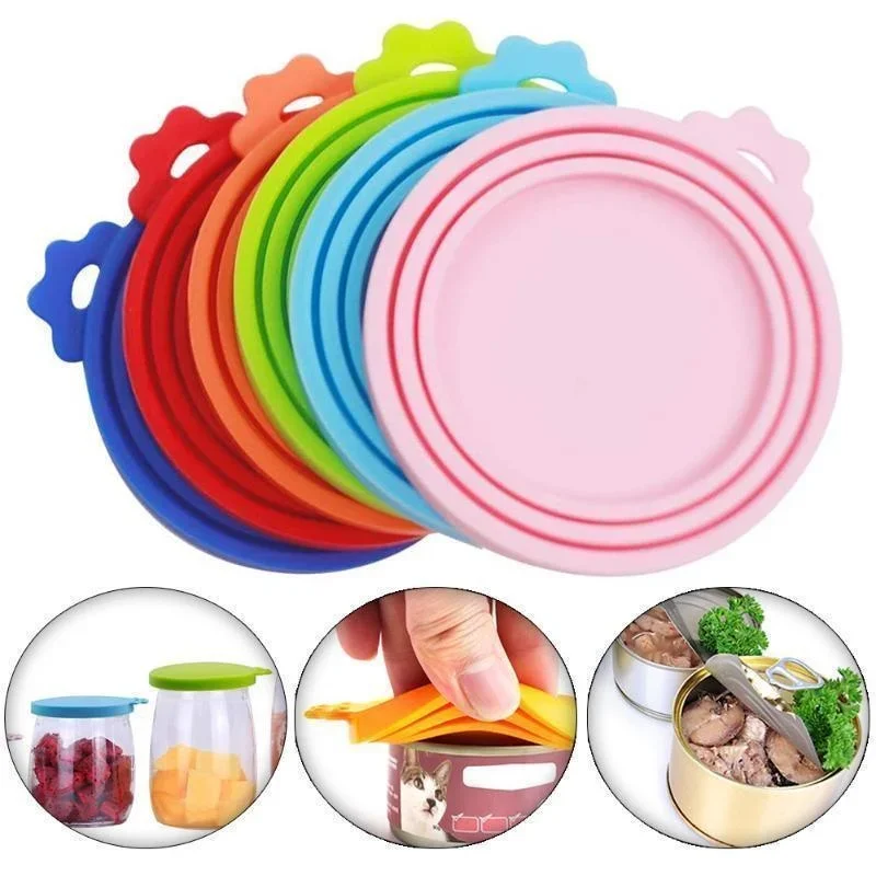 3-in-1 Pet Food Can Silicone Cover - Image 2