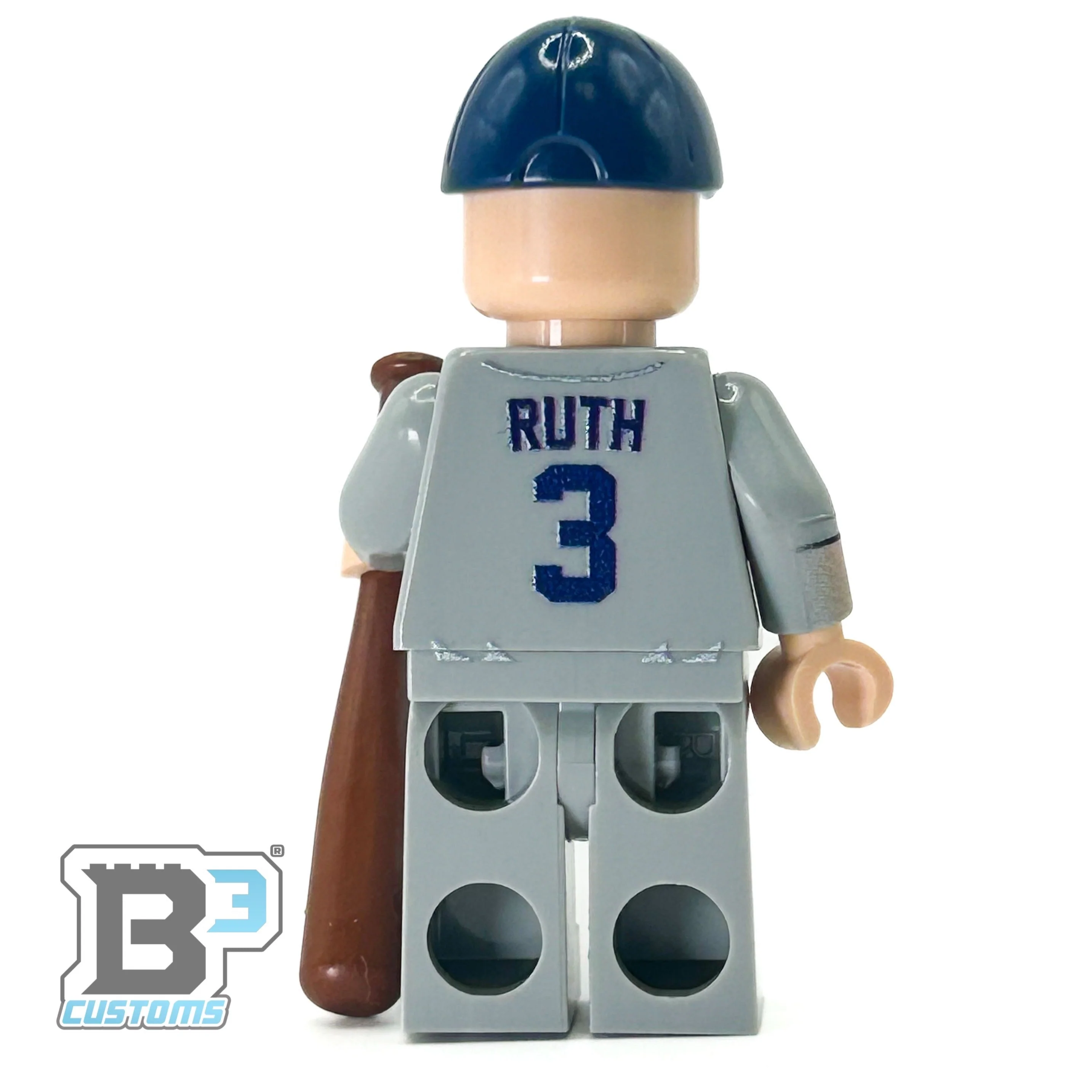 #3 Ruth NY Baseball Player Minifig - Image 2