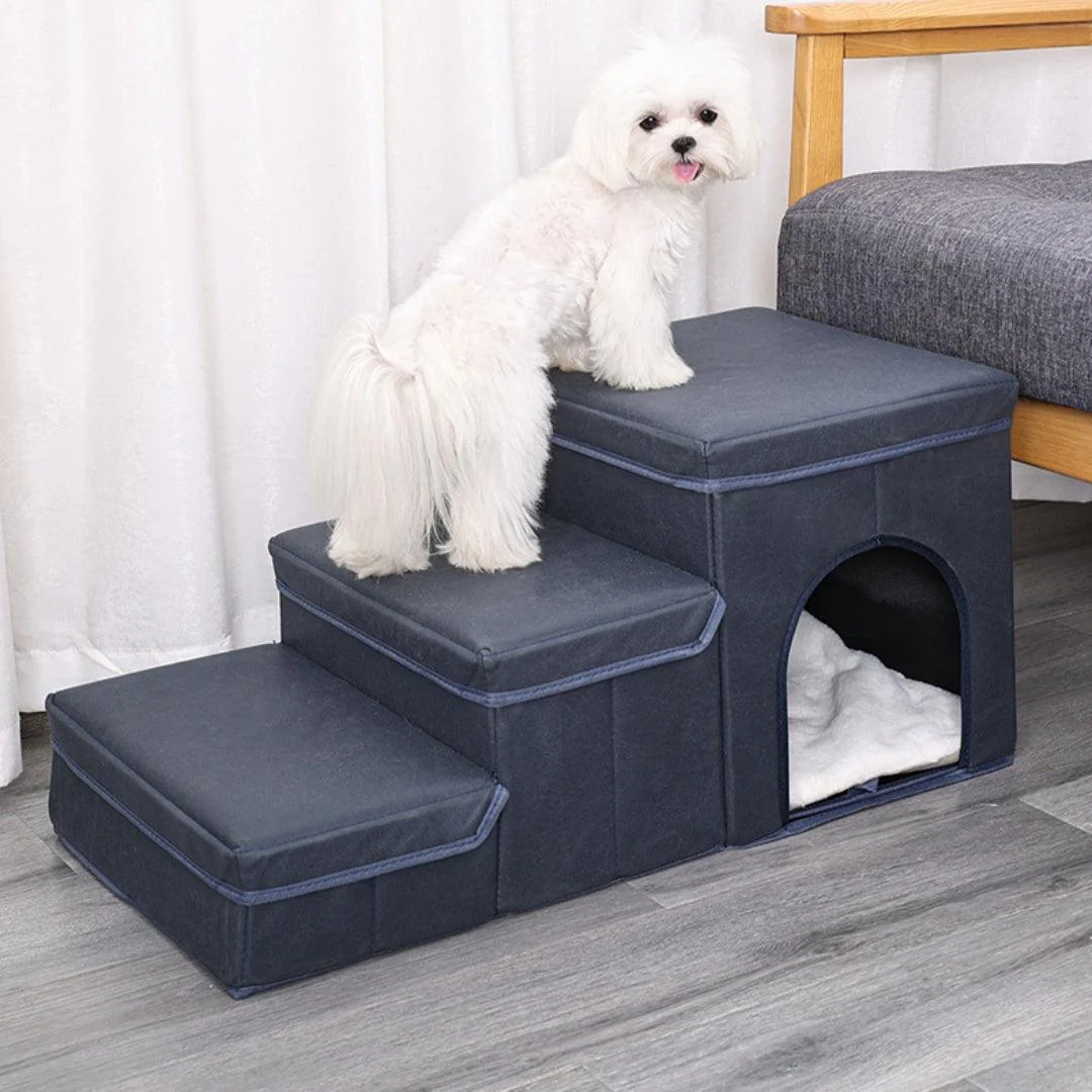 3 Steps Stairs Multifunctional Dog House - Image 2