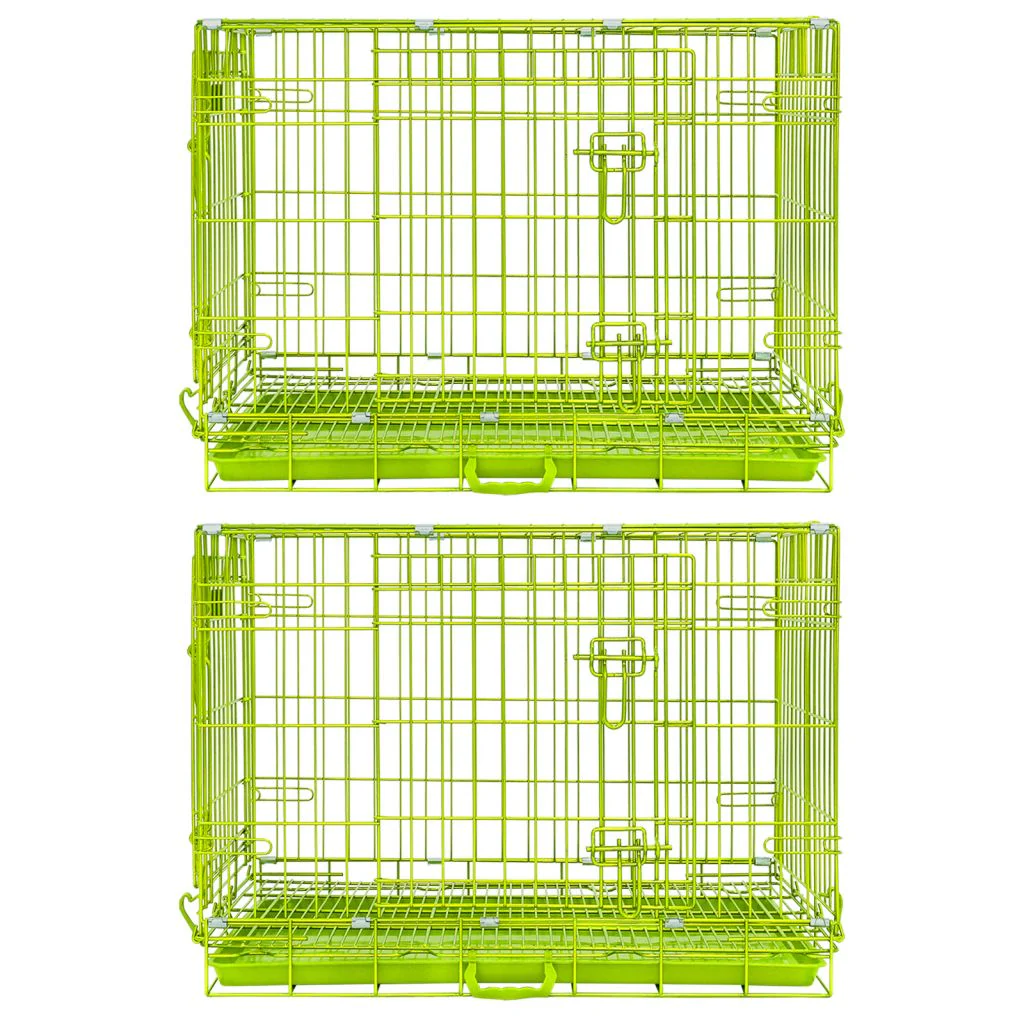 30" Collapsible Green Dog Crate GRN30 - Image 11