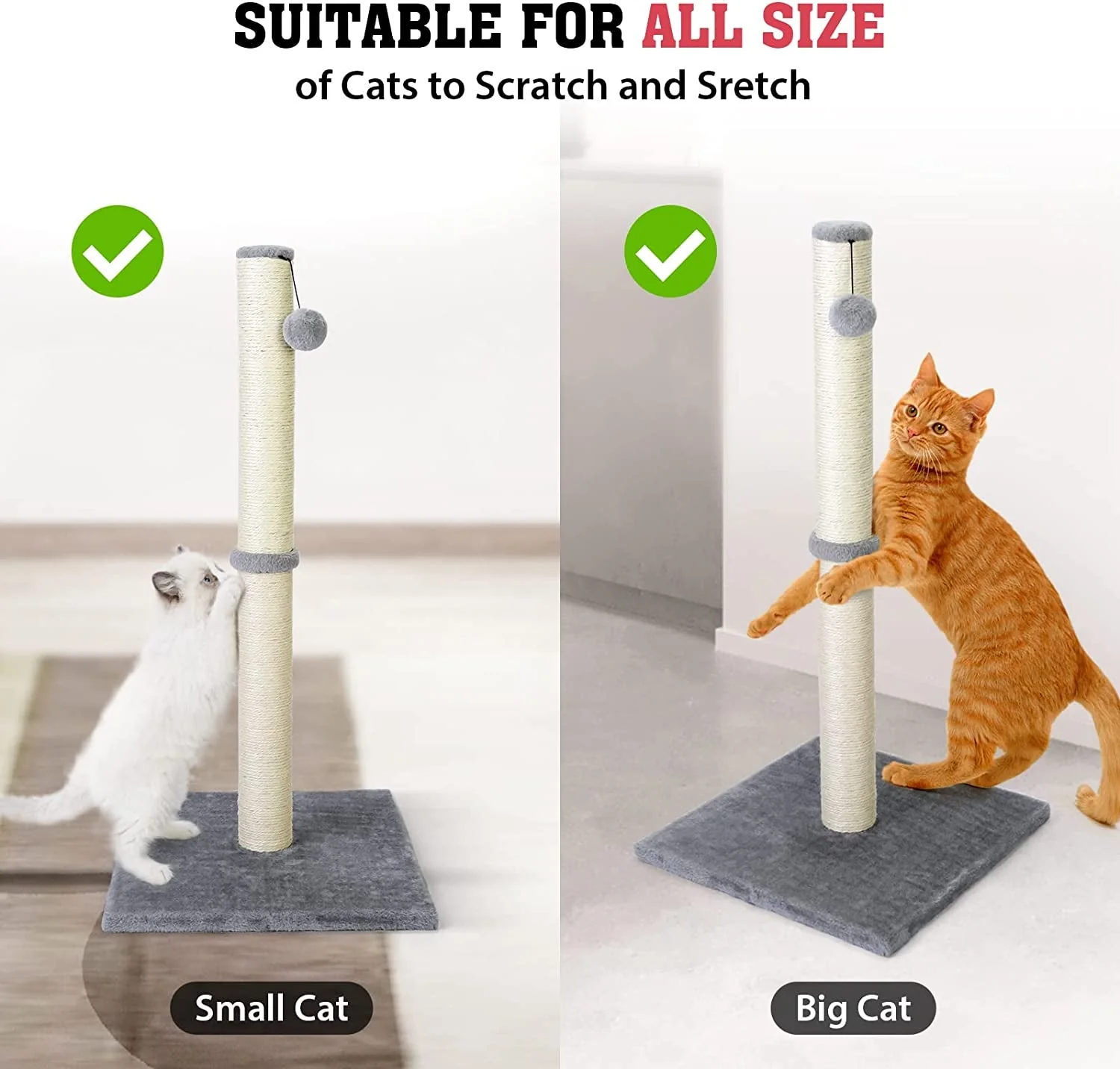 31'' Tall Cat Scratching Post - Image 4