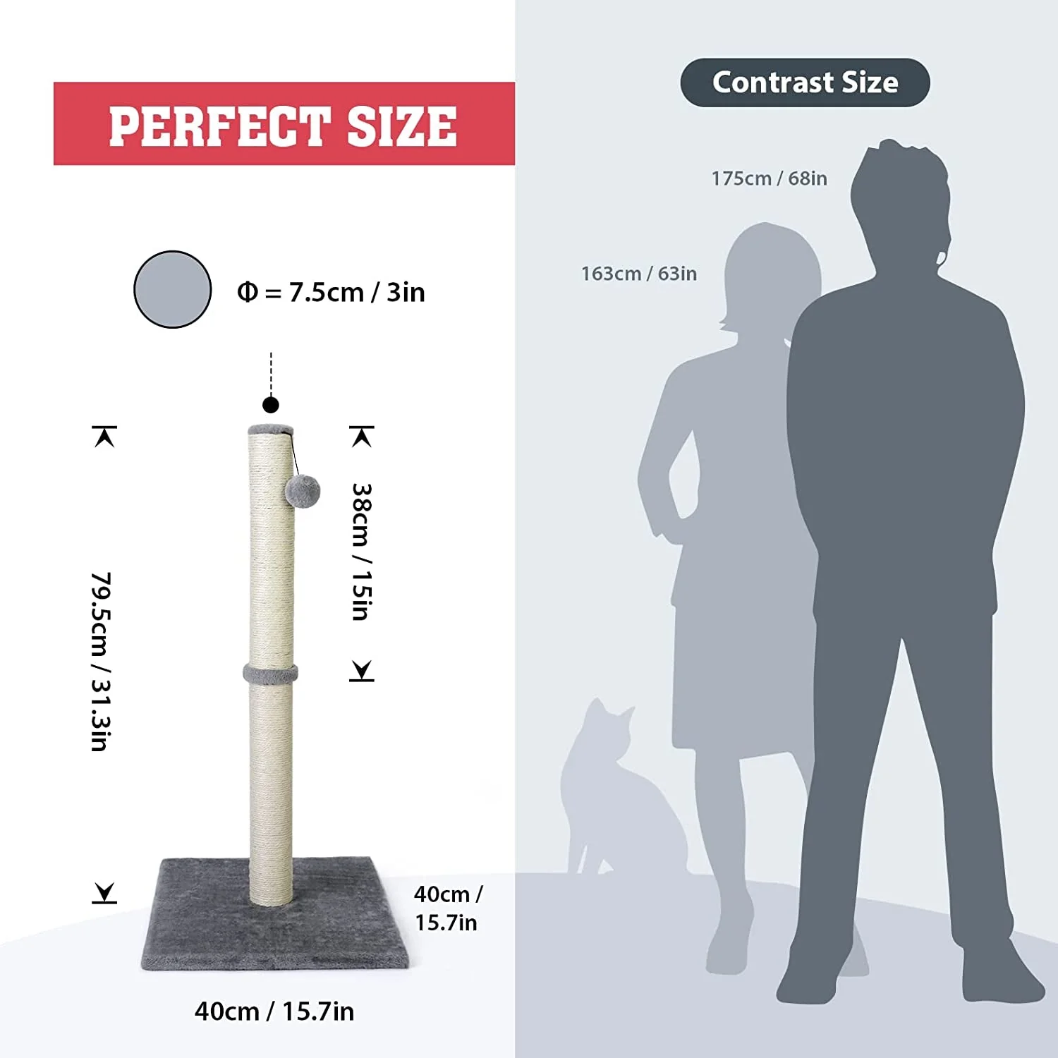 31'' Tall Cat Scratching Post - Image 7