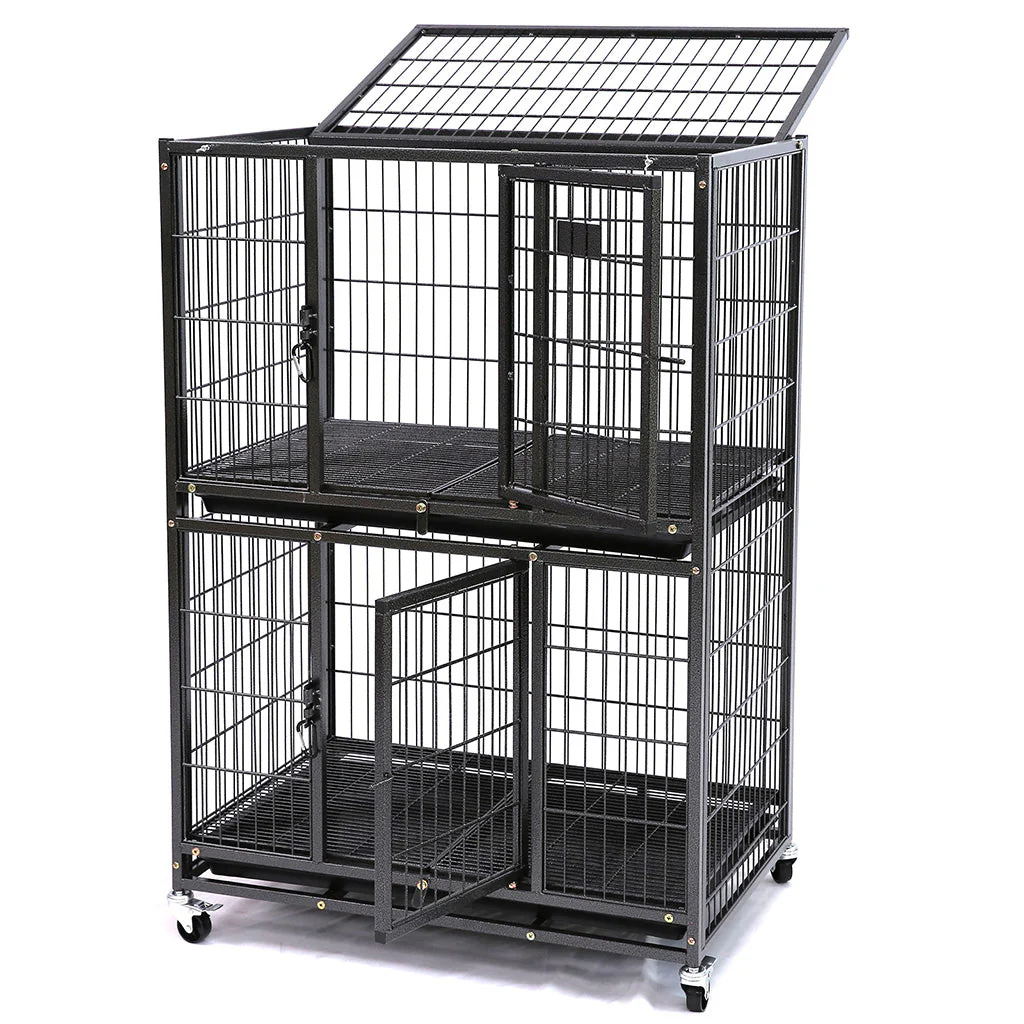 31" Two-Tier Dog Crate 46A - Image 4