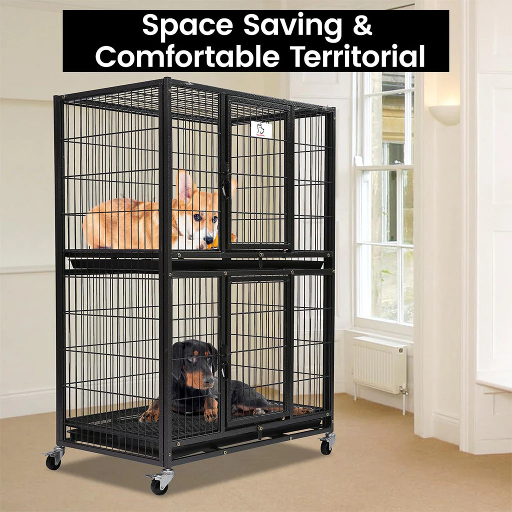 31" Two-Tier Dog Crate 46A - Image 6