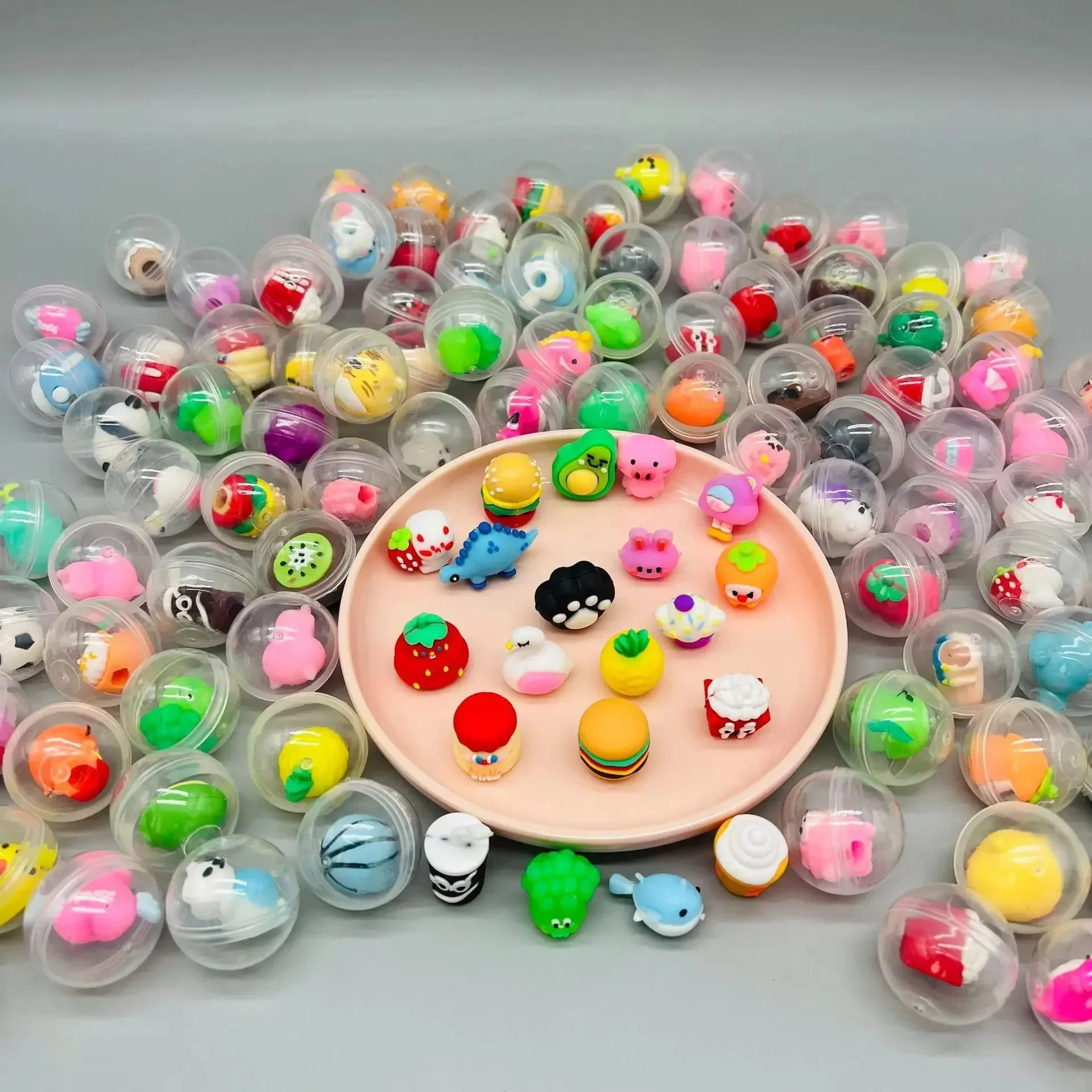 32mm Transparent Twisted Egg for Mini Claw Machine Toys Accessories Cute Animal Plush Dolls Doll Kids Arcade Crane Machine Gift - Image 4