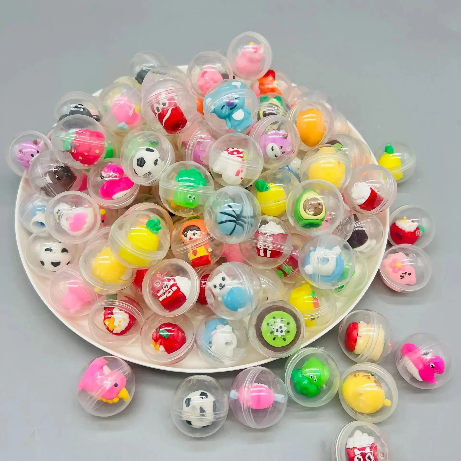 32mm Transparent Twisted Egg for Mini Claw Machine Toys Accessories Cute Animal Plush Dolls Doll Kids Arcade Crane Machine Gift - Image 5