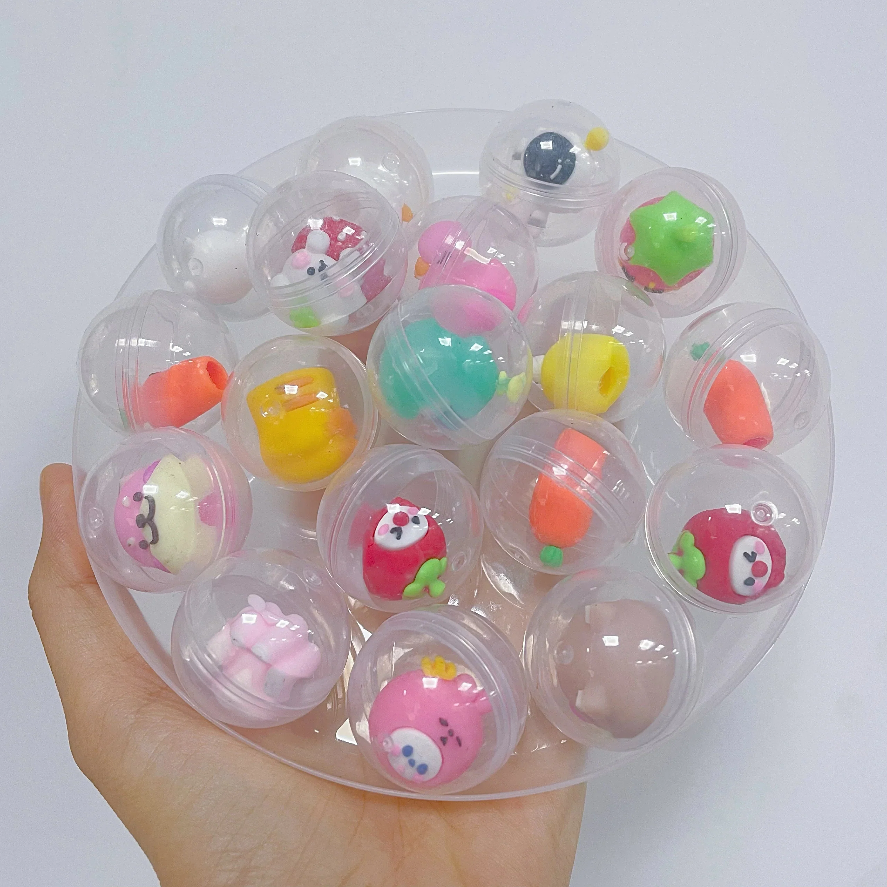 32mm Transparent Twisted Egg for Mini Claw Machine Toys Accessories Cute Animal Plush Dolls Doll Kids Arcade Crane Machine Gift - Image 6