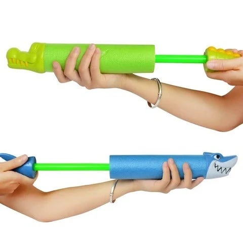 33cm Summer Water Gun Toys Pistol Blaster Shooter Outdoor Swimming Pools Cartoon Shark - Image 2