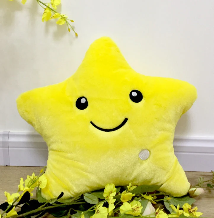 34CM Unique Toy Luminous Pillow Vivid Star Design LED Light Colorful Cushion Stars Plush Pillow Toys Gift For Kids Children Girl - Image 10