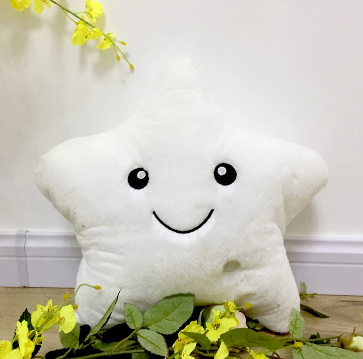 34CM Unique Toy Luminous Pillow Vivid Star Design LED Light Colorful Cushion Stars Plush Pillow Toys Gift For Kids Children Girl - Image 7