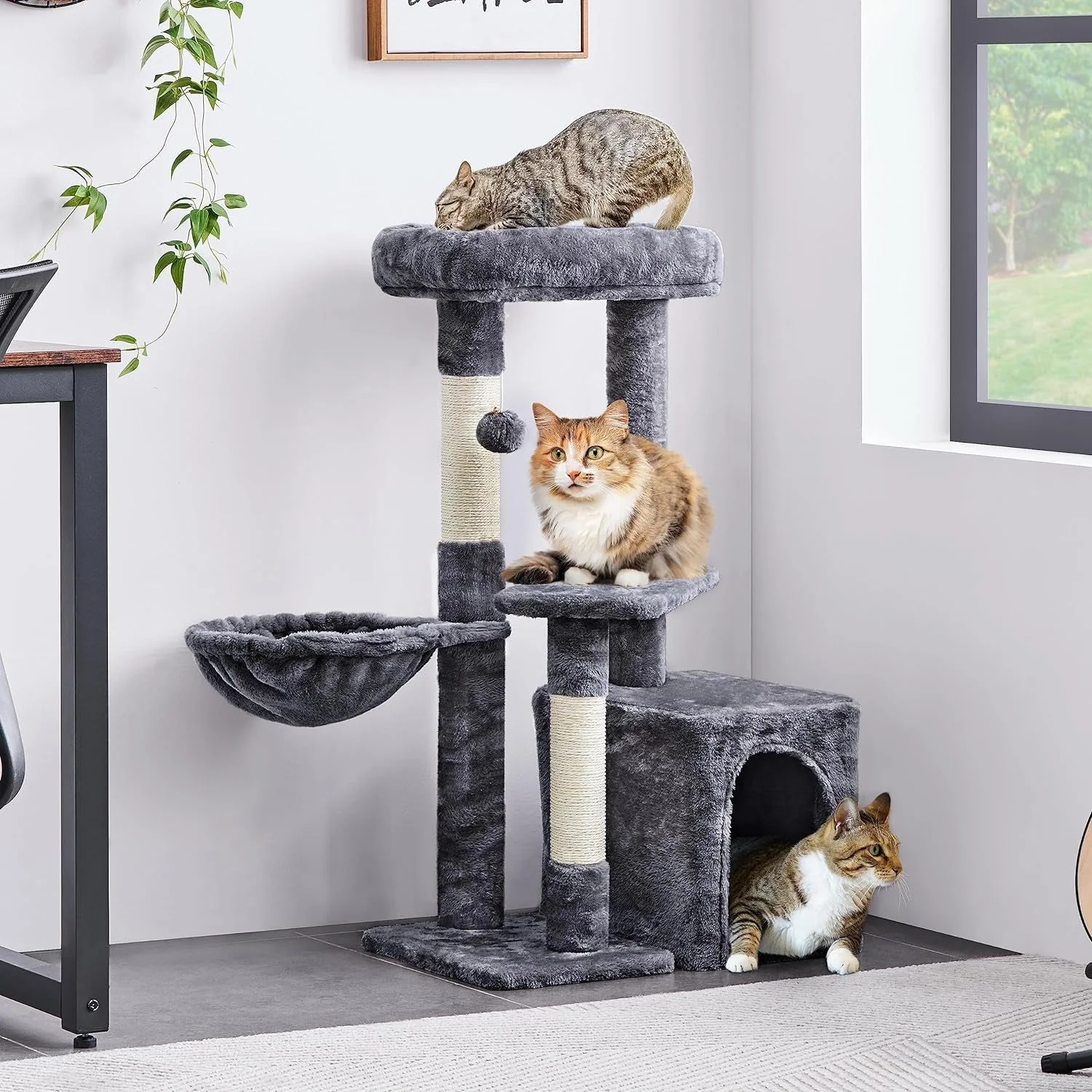 34In Cat Condo with Extra Scratch Boards - Image 2