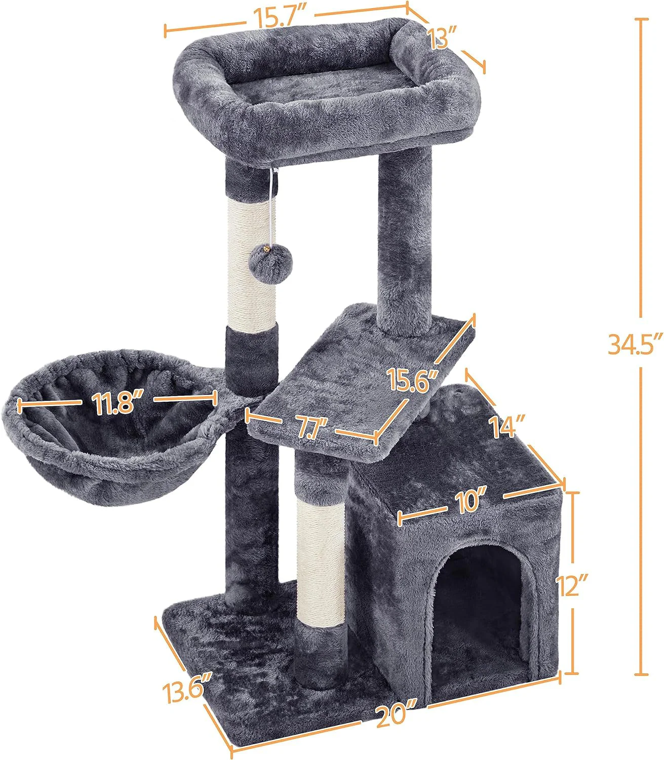 34In Cat Condo with Extra Scratch Boards - Image 3