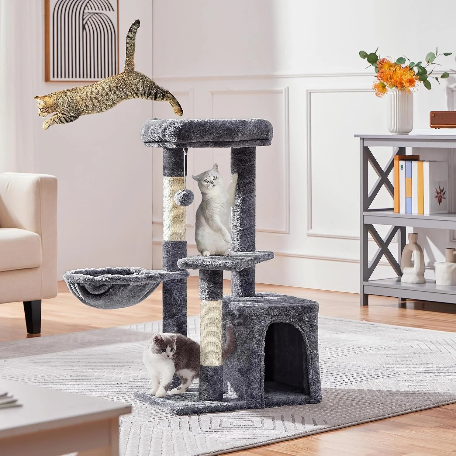 34In Cat Condo with Extra Scratch Boards - Image 9