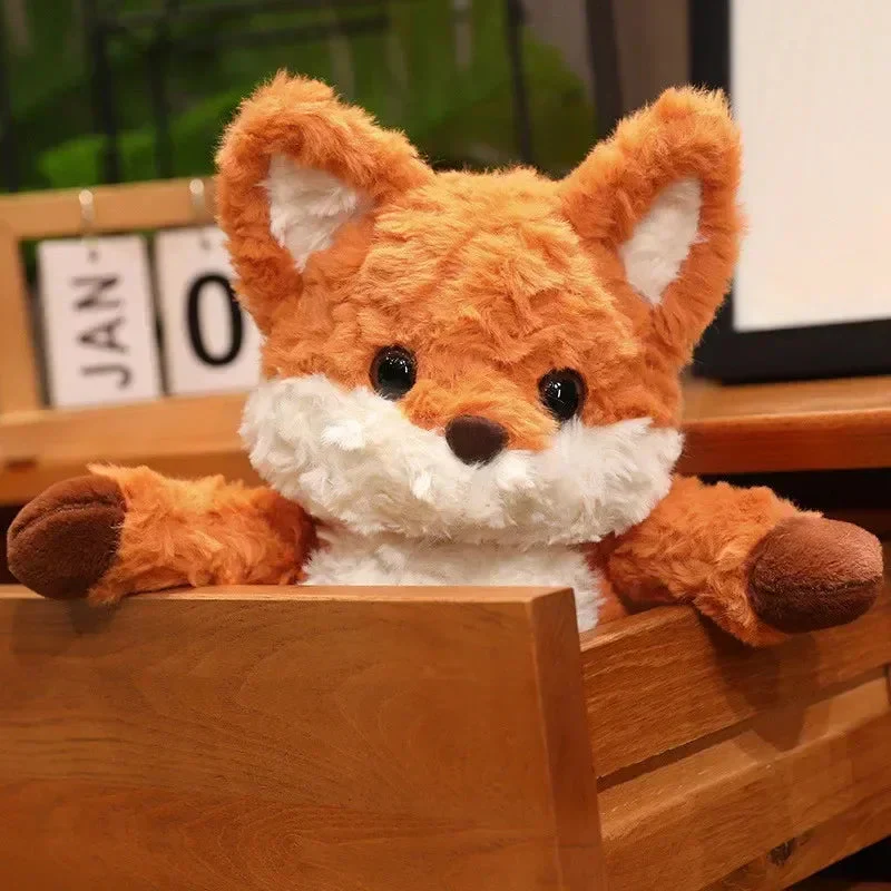 35cm/50cm Cute Fluffy Fox Plush Toy Soft Cartoon Orange Foxes Stuffed Doll Appease Birthday Gift - Image 5
