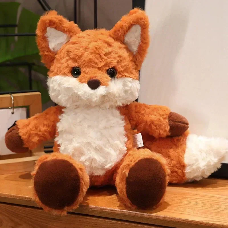 35cm/50cm Cute Fluffy Fox Plush Toy Soft Cartoon Orange Foxes Stuffed Doll Appease Birthday Gift - Image 6