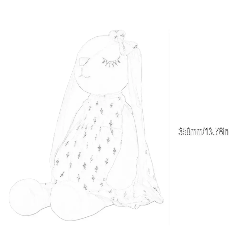 35cm Cute Bunny Plush Toy – Soothing Sleeping Rabbit Doll for Kids - Image 3