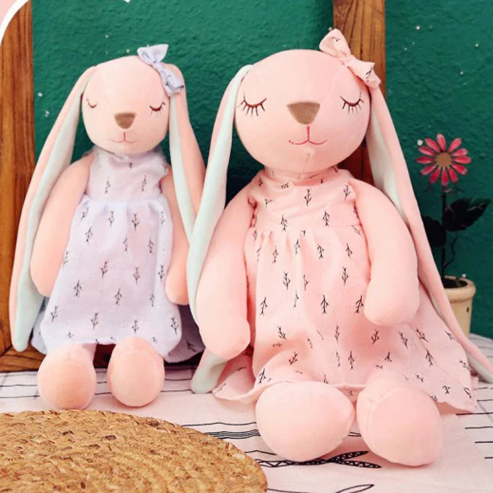 35cm Cute Bunny Plush Toy – Soothing Sleeping Rabbit Doll for Kids - Image 5
