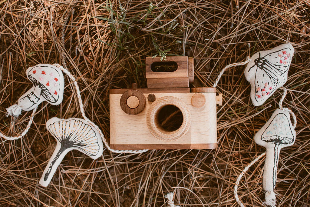 35MM Wooden Toy Camera Gift Set - Beech Wood with 2 Flashes ($85 Value) - Image 7