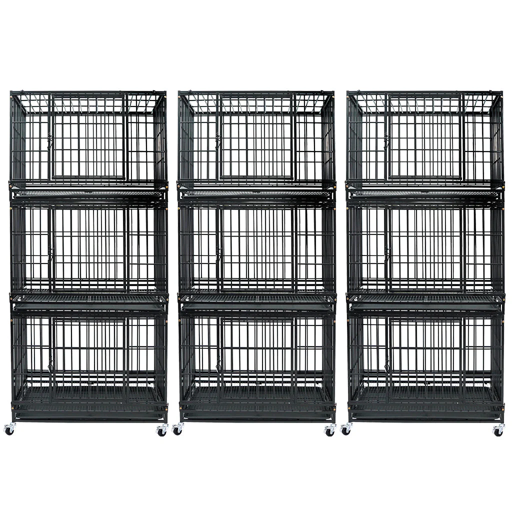 37" Stackable Heavy Duty Dog Kennel 371D04 - Image 19