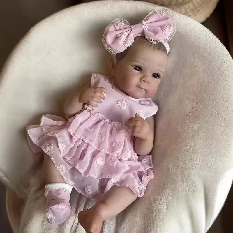 3D Advanced Skin-tone Painted Lifelike Reborn Baby Doll - Image 2