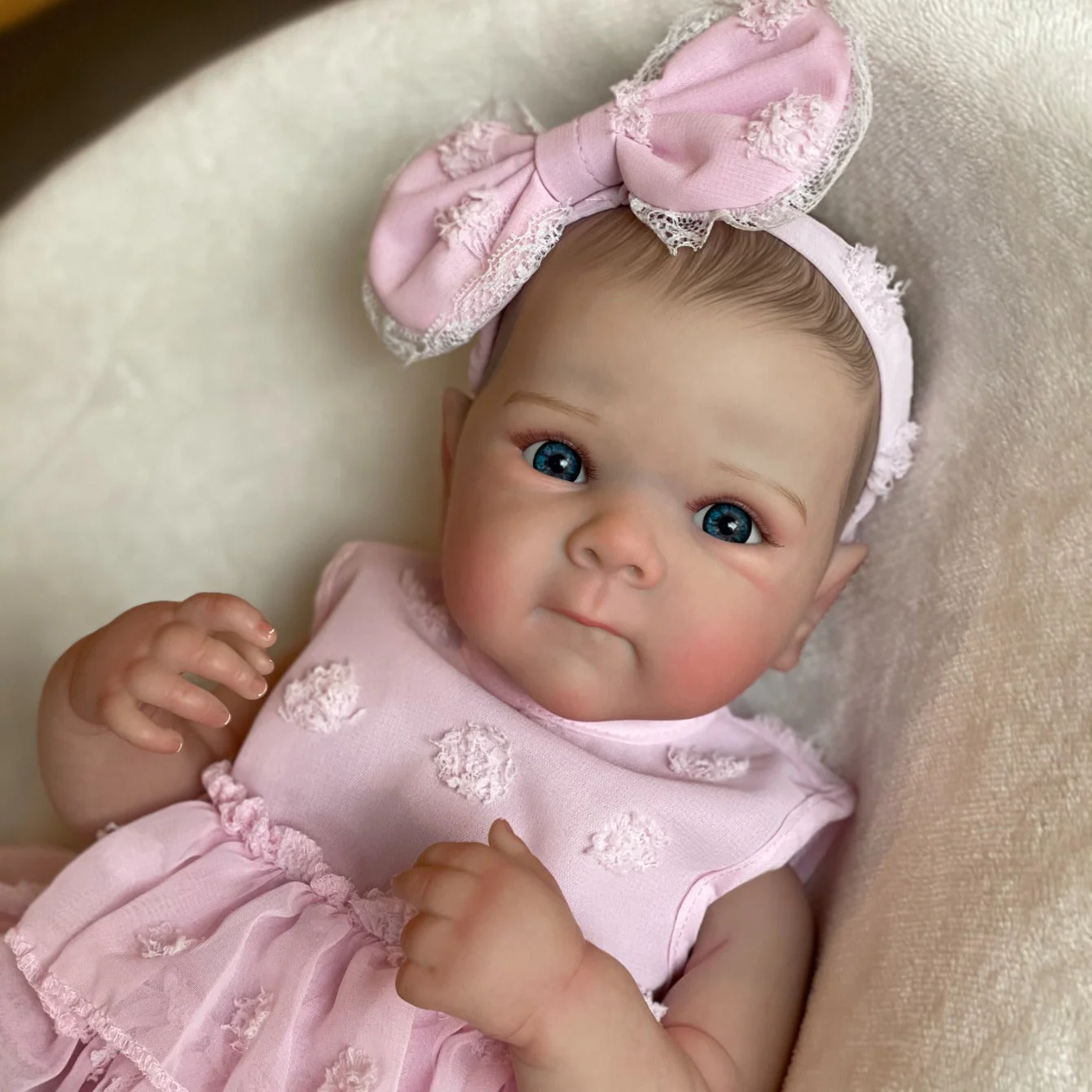 3D Advanced Skin-tone Painted Lifelike Reborn Baby Doll - Image 3