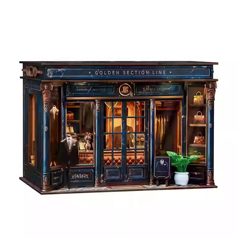 3D Miniature Wooden Building Block Toy With Golden Ratio Lines - Image 5