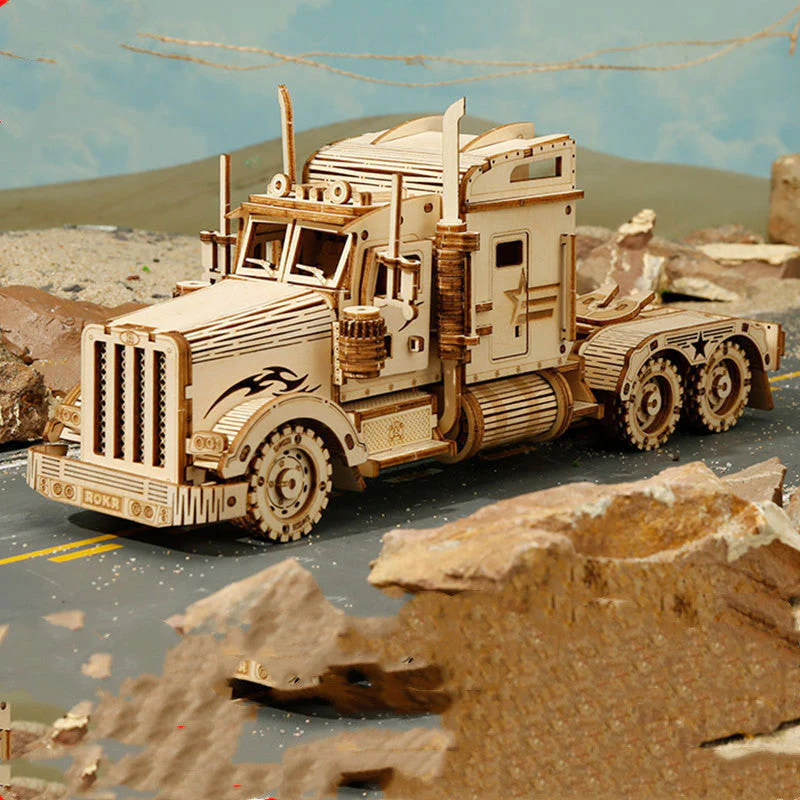 3D Wooden Puzzle Train Model DIY Wooden Train Toy Mechanical Train Model Kit Assembly Model Home Decoration Crafts - Image 13