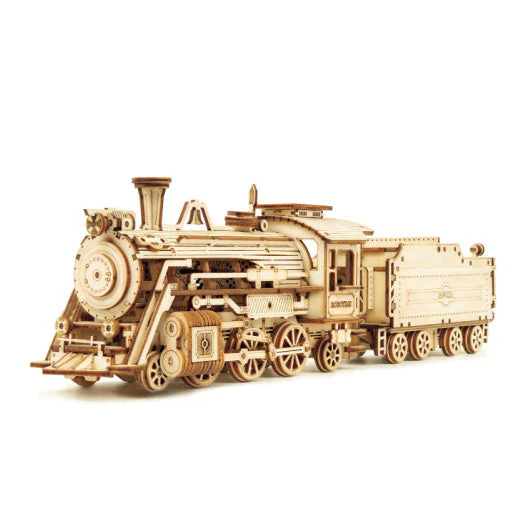 3D Wooden Puzzle Train Model DIY Wooden Train Toy Mechanical Train Model Kit Assembly Model Home Decoration Crafts - Image 16