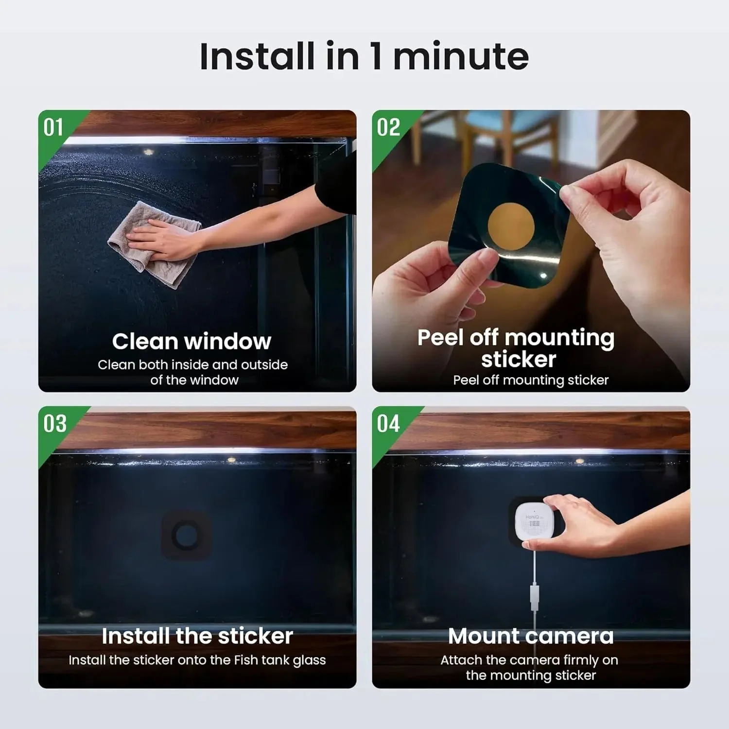 3MP 2K Aquarium & Terrarium Pet Camera w/ Night Vision & Smart Alerts - Image 8