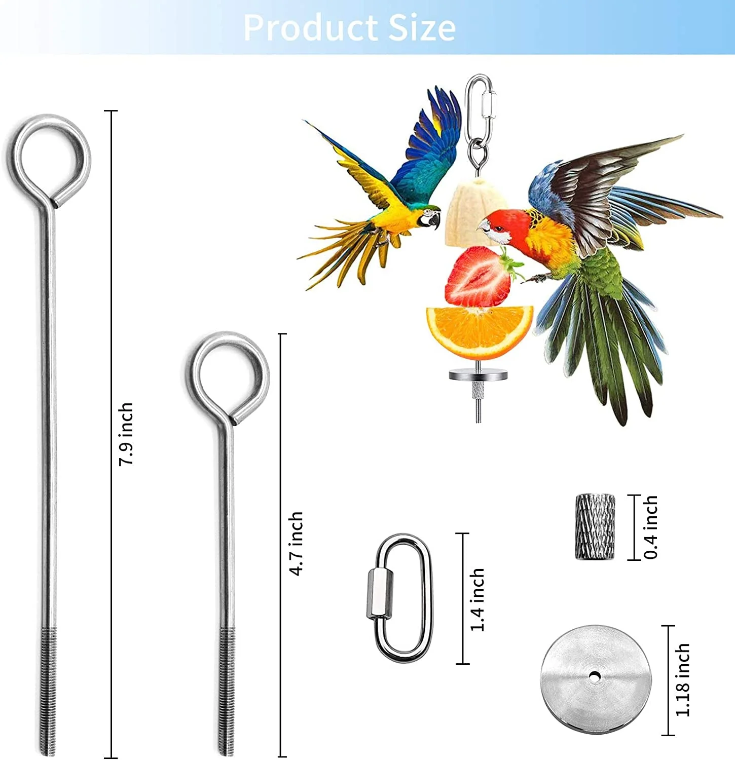 3Pcs Bird Food Holder - Image 3