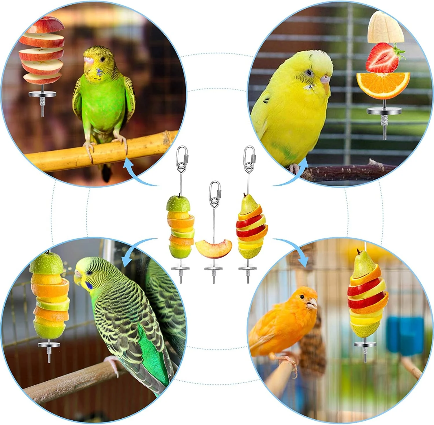 3Pcs Bird Food Holder - Image 5