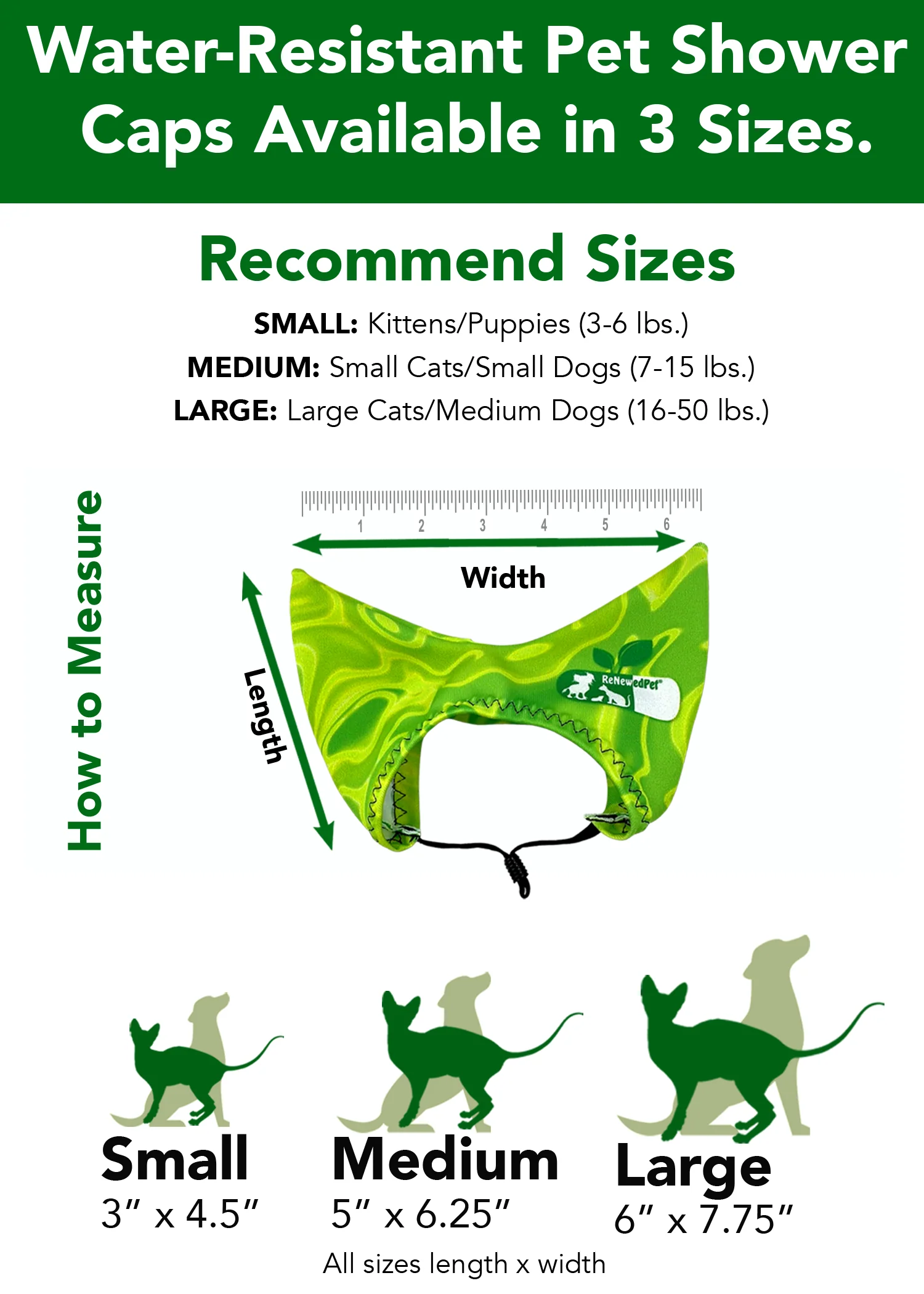 4-ALL PETS SHOWER / EAR / SUN CAP! - Image 2