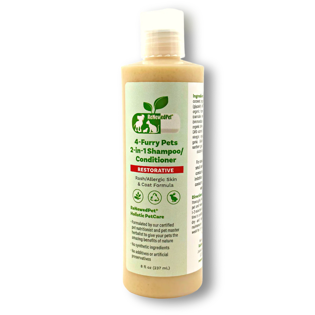 4-FURRY PETS 2-IN-1 * RESTORATIVE SHAMPOO & CONDITIONER - Image 2