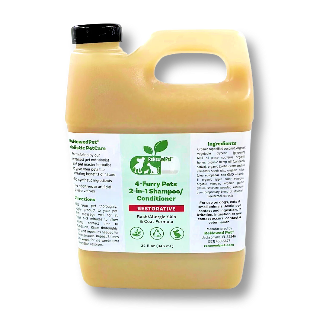 4-FURRY PETS 2-IN-1 * RESTORATIVE SHAMPOO & CONDITIONER - Image 3