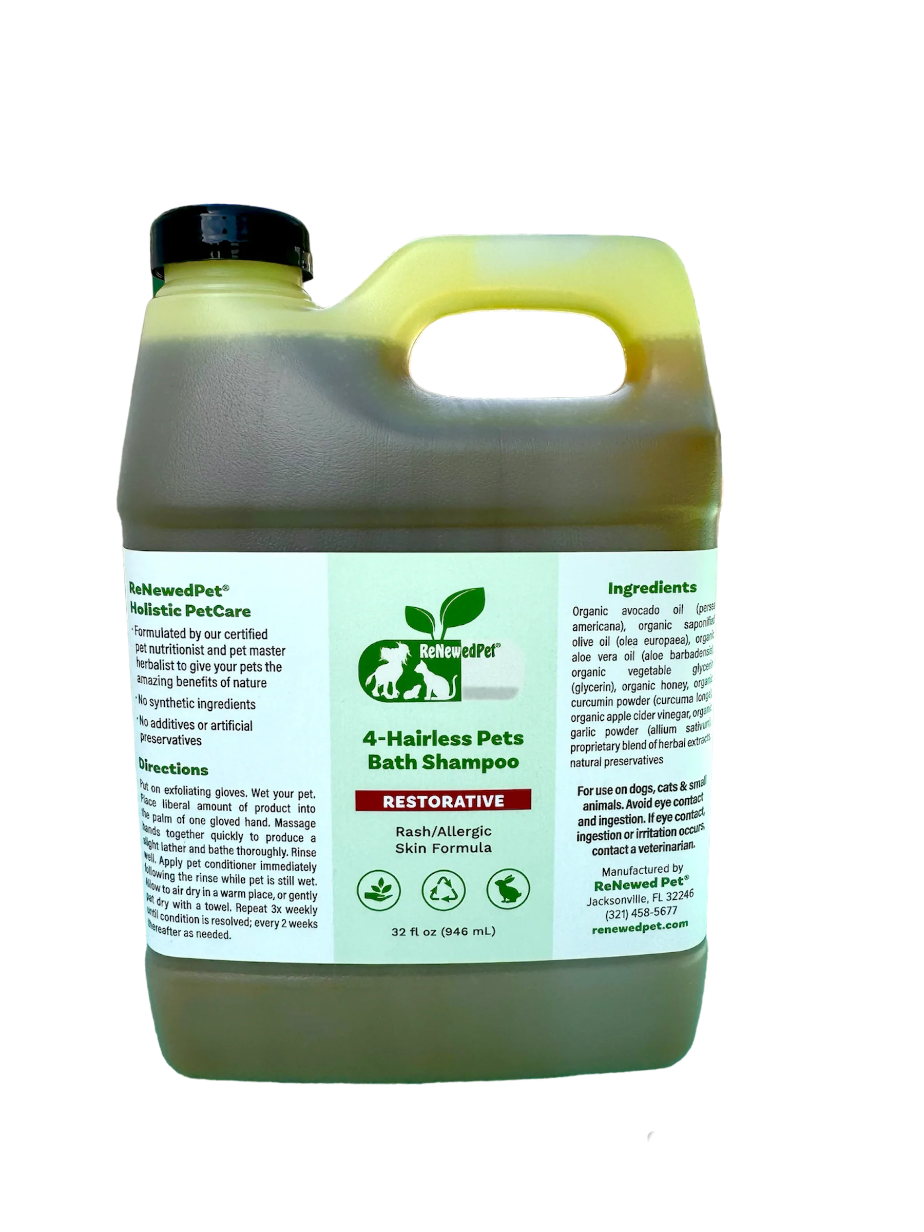 4-HAIRLESS PETS RESTORATIVE BATH SHAMPOO - Image 3