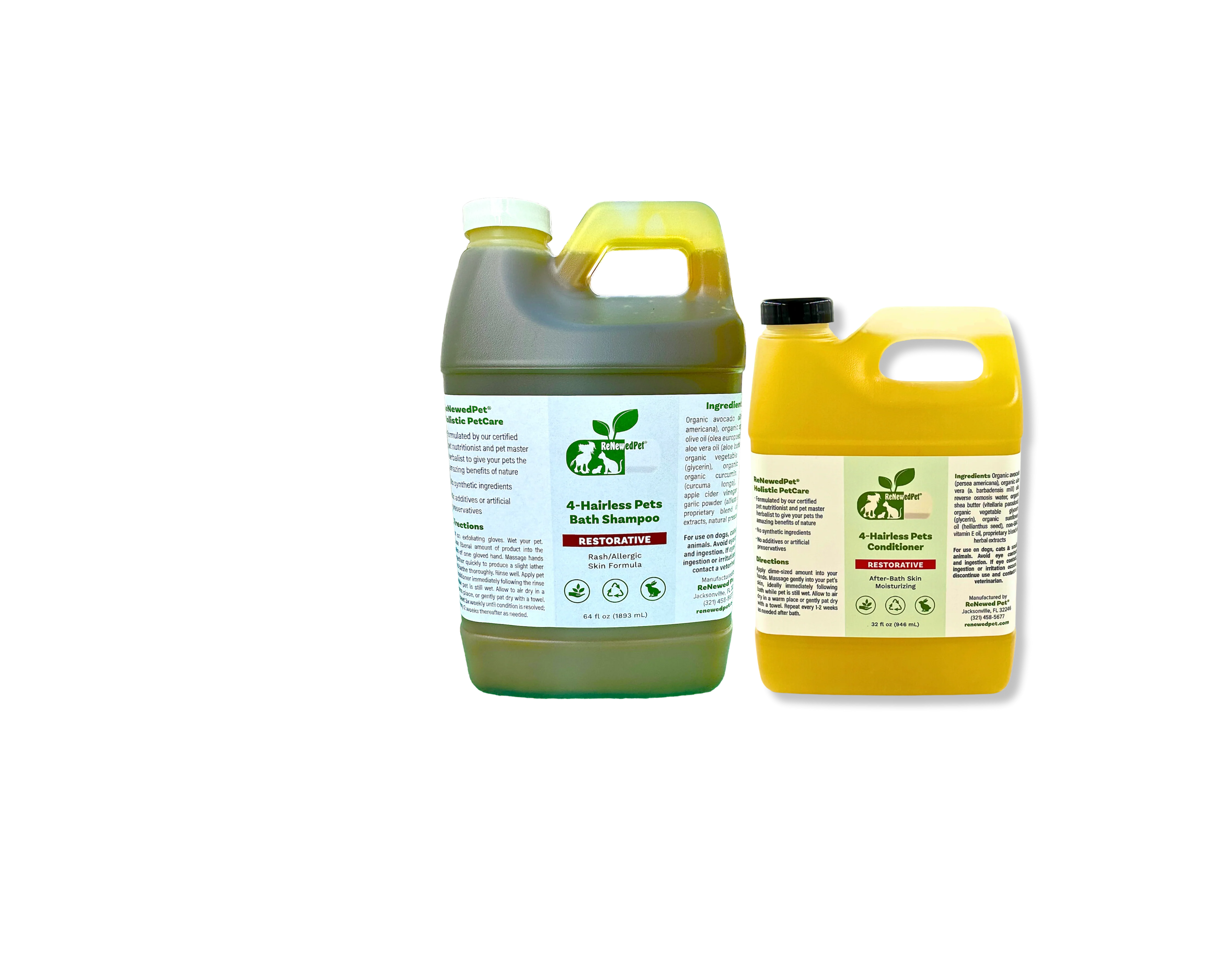 4-HAIRLESS PETS RESTORATIVE SHAMPOO & CONDITIONER - Image 4