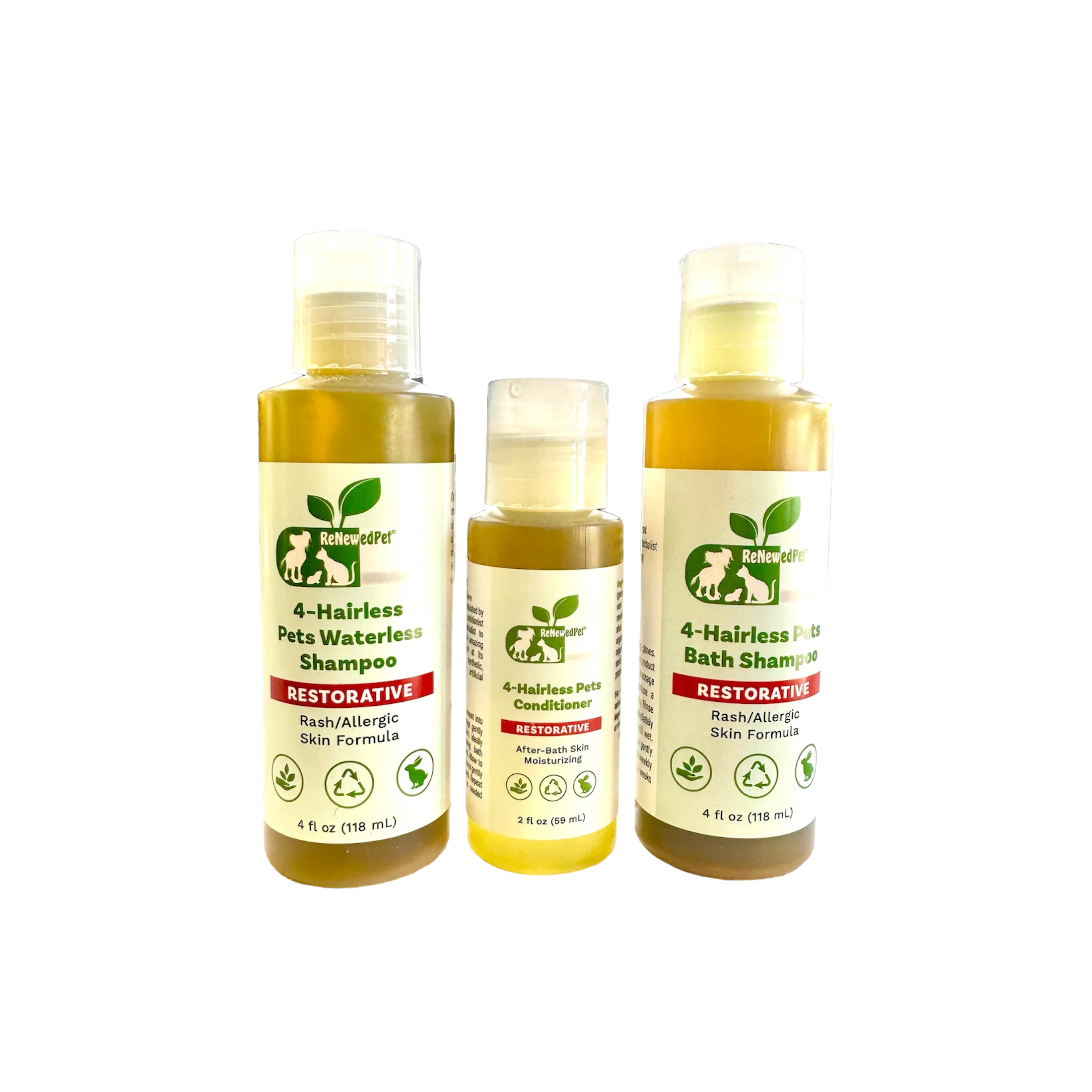 4-HAIRLESS PETS RESTORATIVE SHAMPOO, WATERLESS & CONDITIONER - Image 2