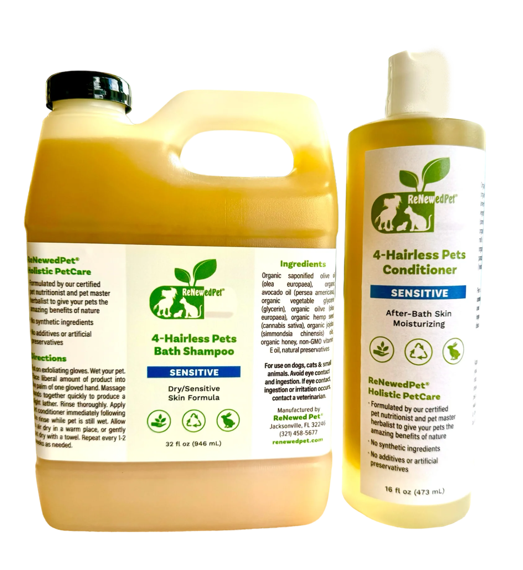 4-HAIRLESS PETS SENSITIVE SHAMPOO & CONDITIONER - Image 4