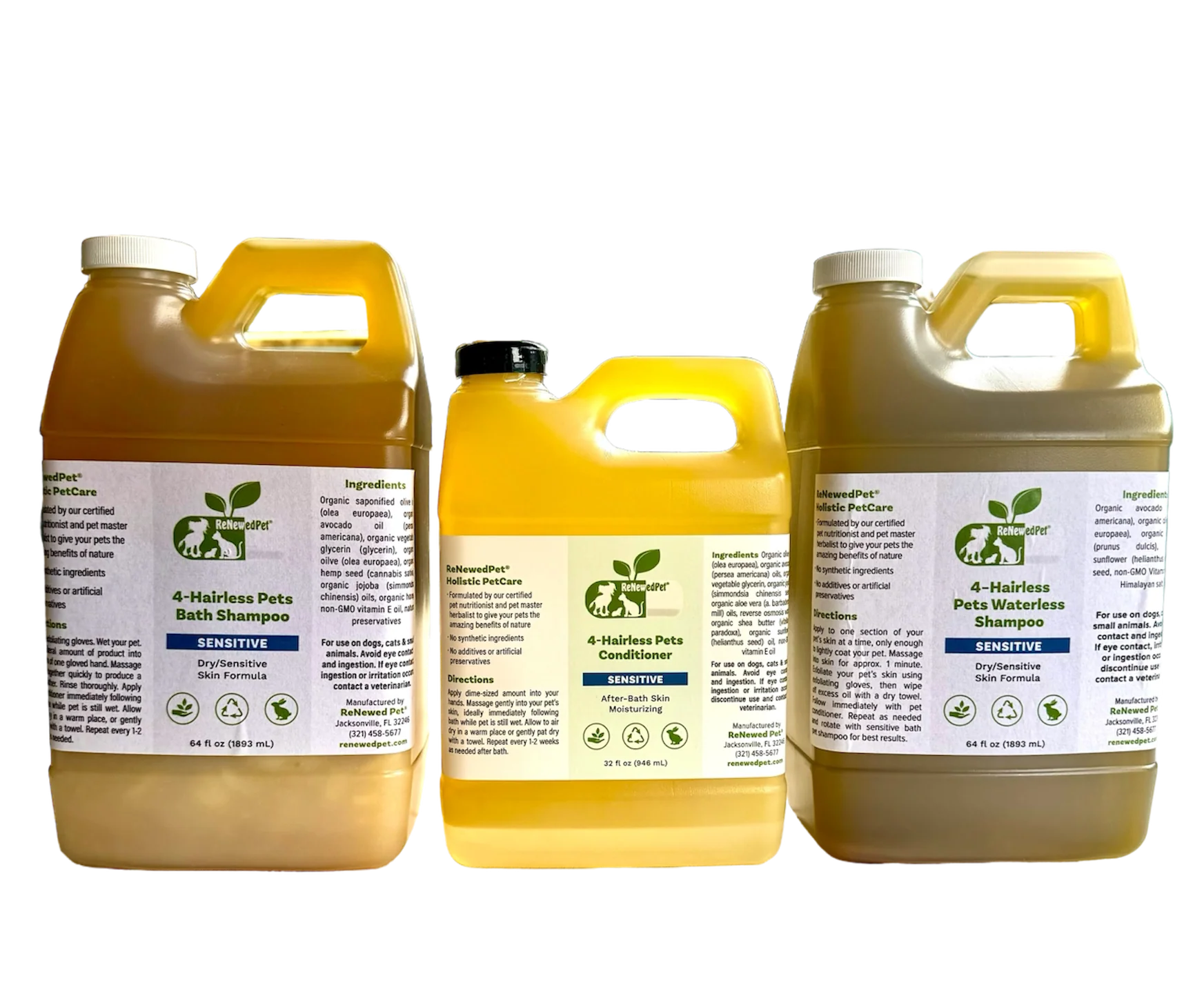 4-HAIRLESS PETS SENSITIVE SHAMPOO, WATERLESS & CONDITIONER KIT - Image 5