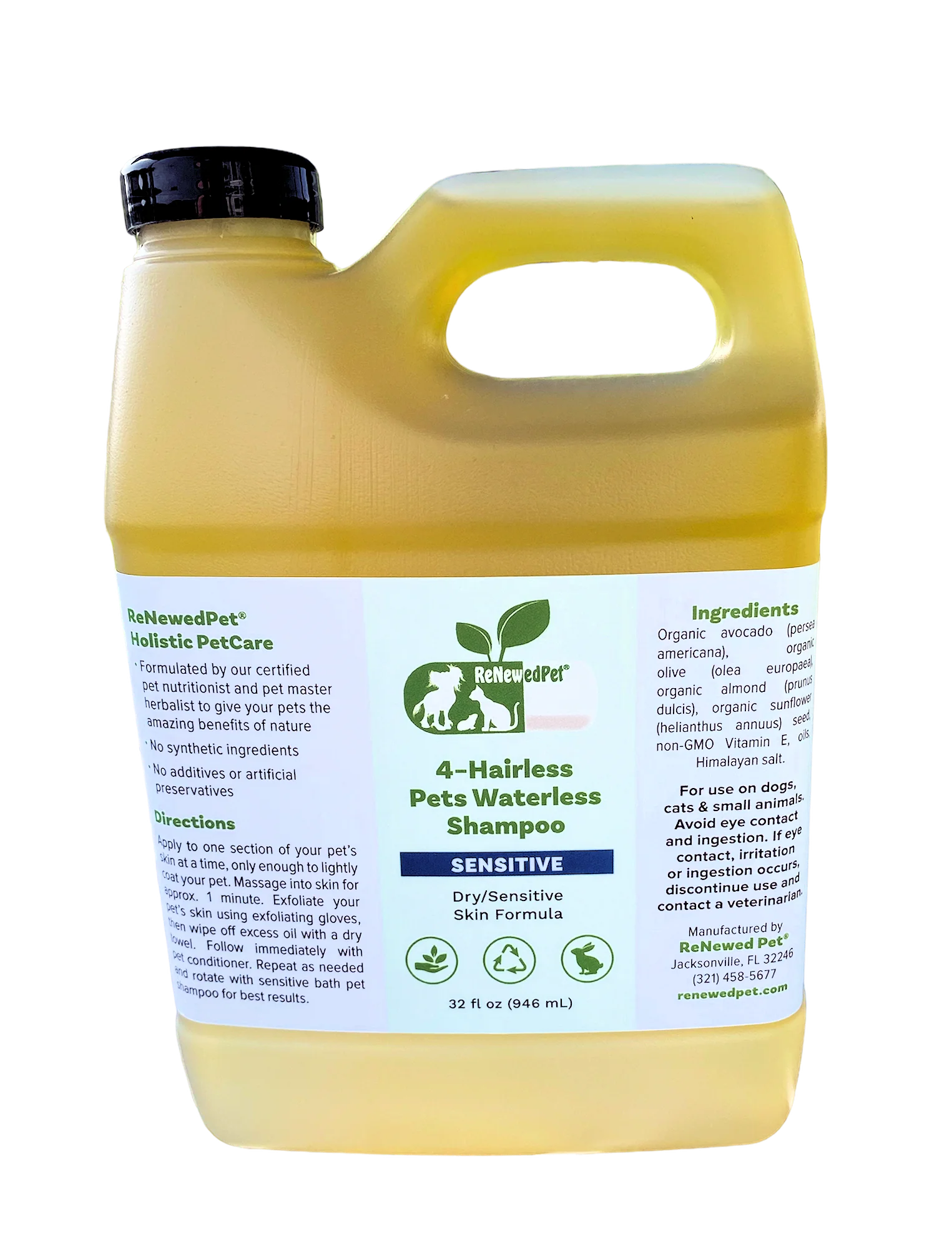 4-HAIRLESS PETS SENSITIVE WATERLESS SHAMPOO - Image 5